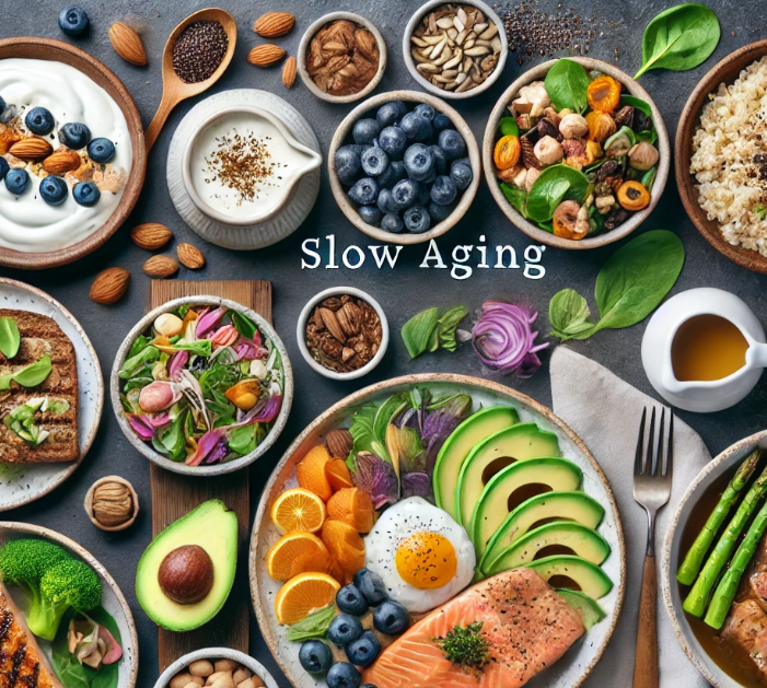 Read more about the article 저속 노화를 위한 완벽한 식단: 아침, 점심, 저녁별 추천